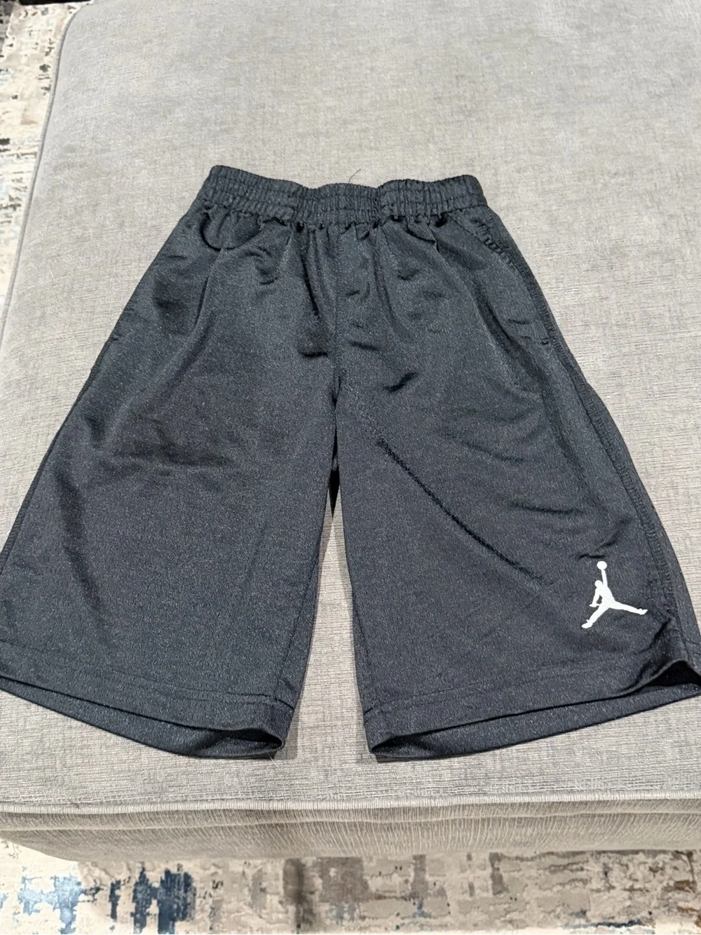 Jordan Black Shorts with White Jumpman Logo